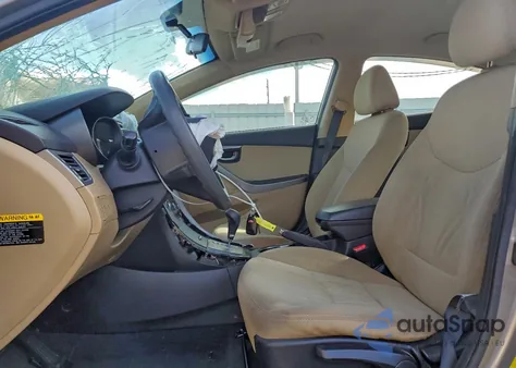 2013 Hyundai Elantra Gls from USA, damaged, VIN 5NPDH4AEXDH217267